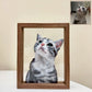 Custom Pet Portrait Glass Painting