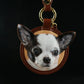 Leather carved pet commemorative plaque